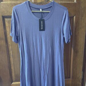 MOLERANI Women's Casual Swing Simple T-Shirt Loose Dress, Size M (NWT)